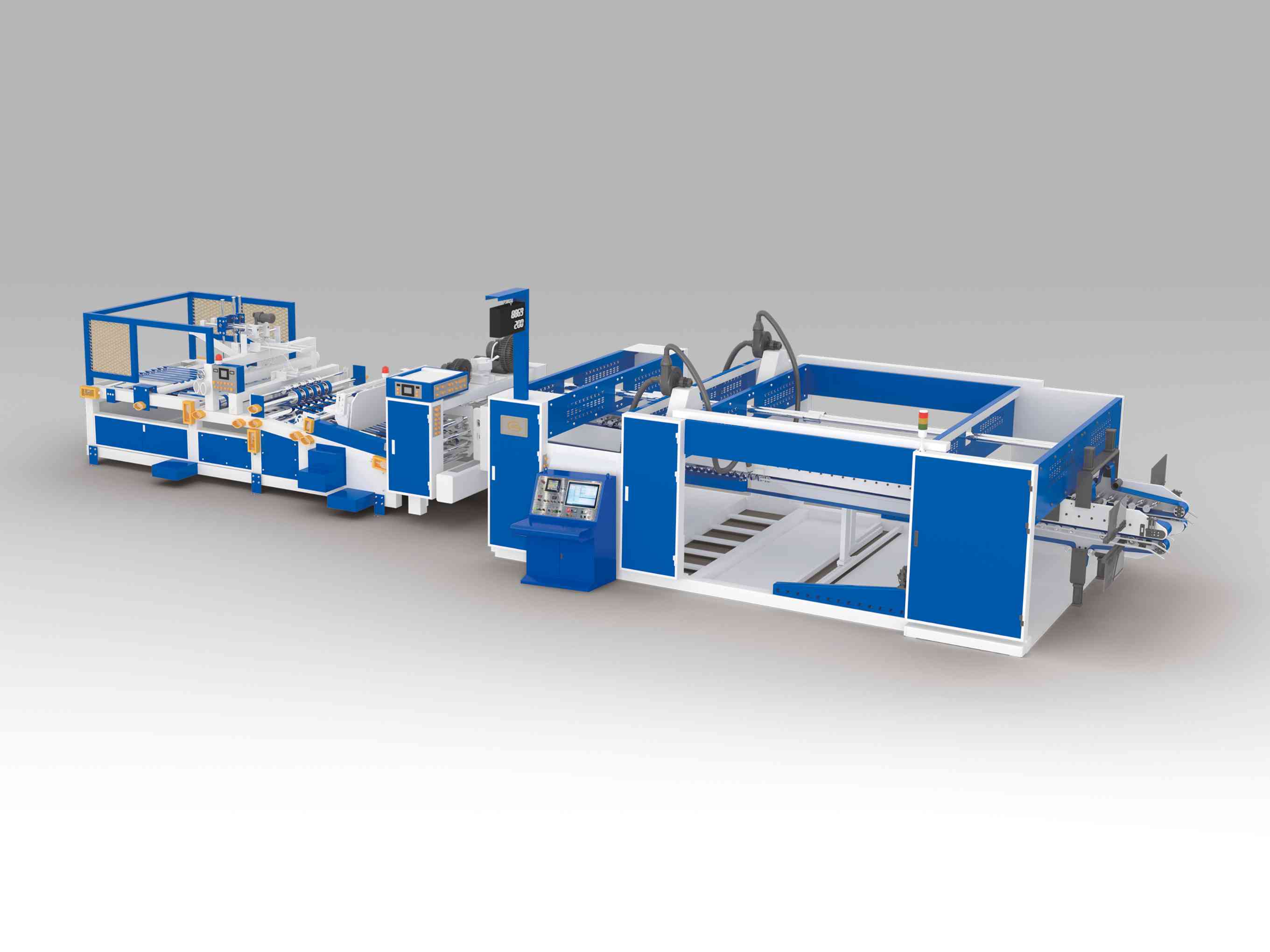 corrugated box making equipment