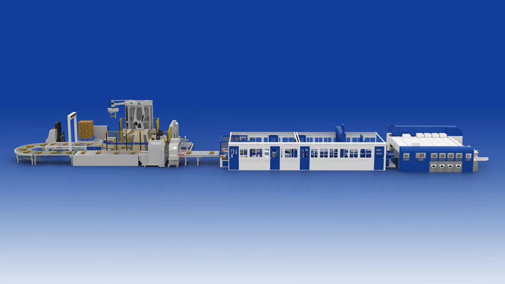 Corrugated bottom machine