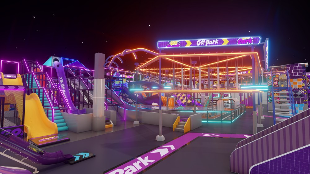 Obstacle course and various slides