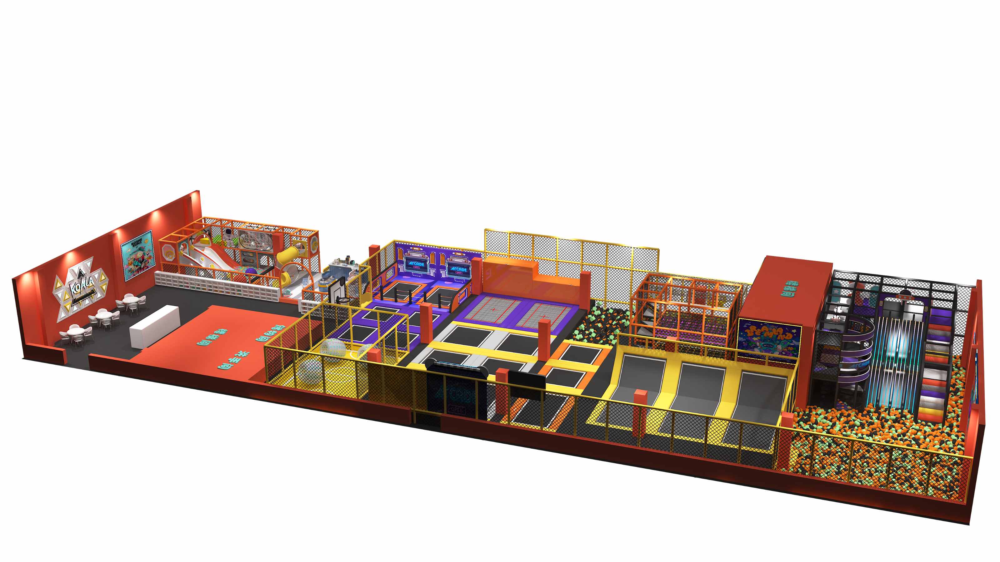 Trampoline park manufactory