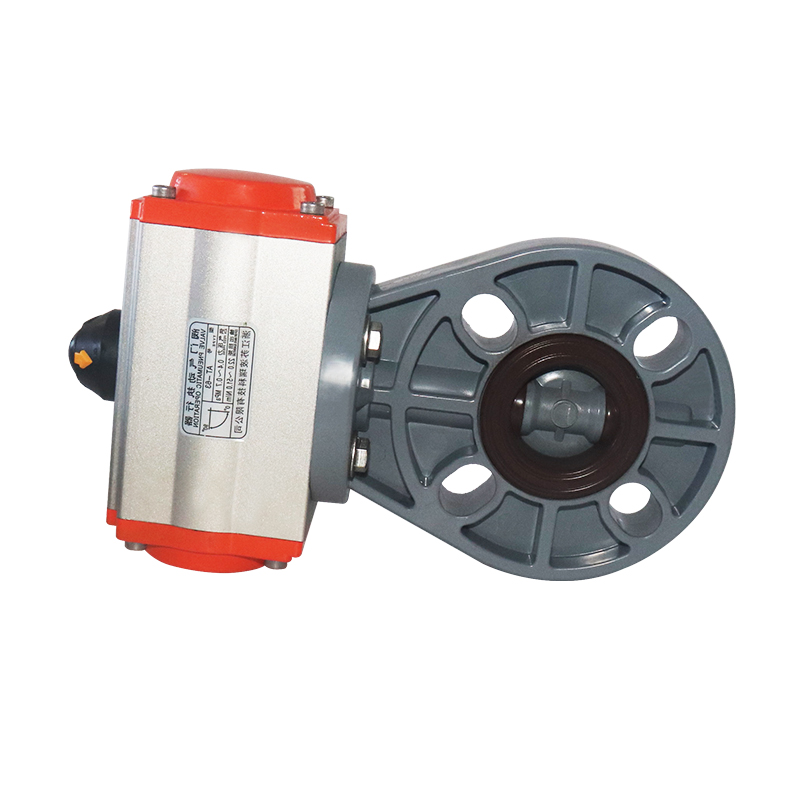 CPVC Industrial water GB ASTM GREY PVC-C PIPE AND FITTING Pneumatic Actuator Butterfly Valve 1