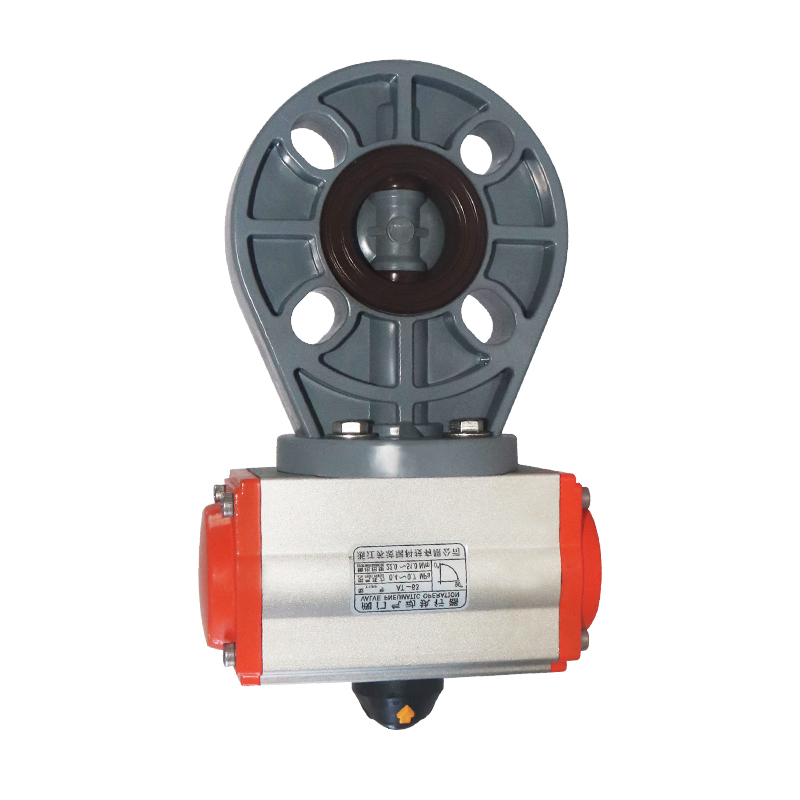 CPVC Industrial water GB ASTM GREY PVC-C PIPE AND FITTING Pneumatic Actuator Butterfly Valve 2