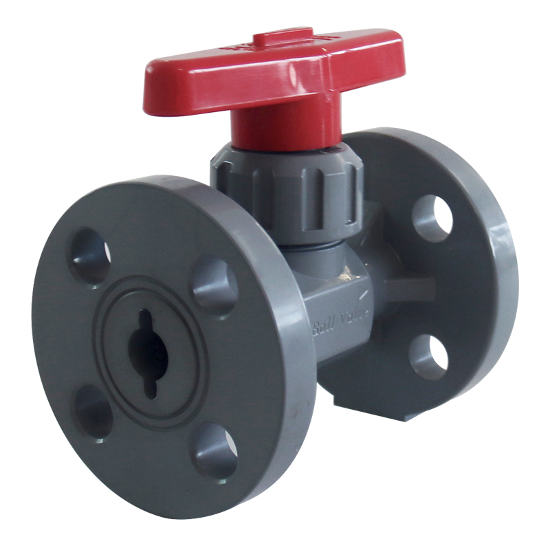 CPVC Industrial water GB ASTM GREY PVC-C PIPE AND FITTING flange ball valve 4