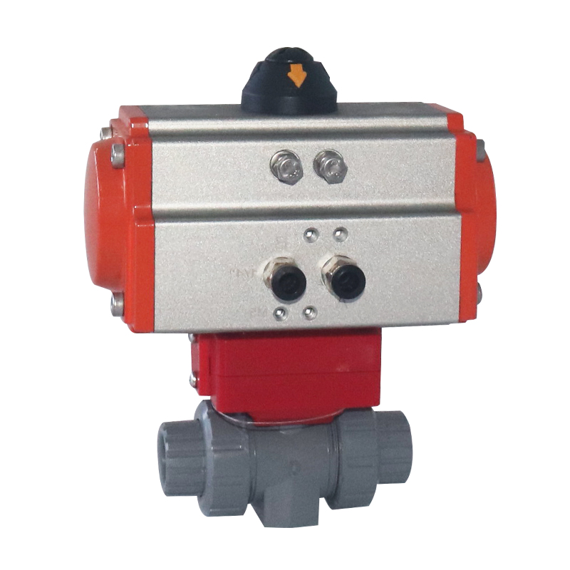 CPVC Industrial water GB ASTM GREY PVC-C PIPE AND FITTING pneumatic sanitary ball valve 3