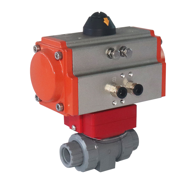 CPVC Industrial water GB ASTM GREY PVC-C PIPE AND FITTING pneumatic sanitary ball valve 5