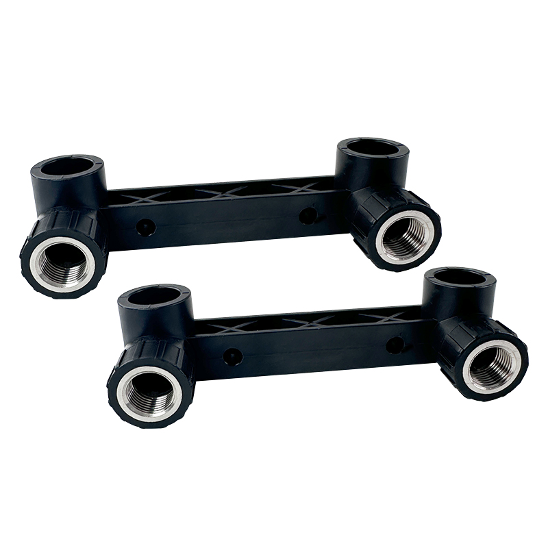 HDPE Wate Plumbing System ISO DIN BS EN ASTM GB black Double Female Thread Elbow with Seat 2