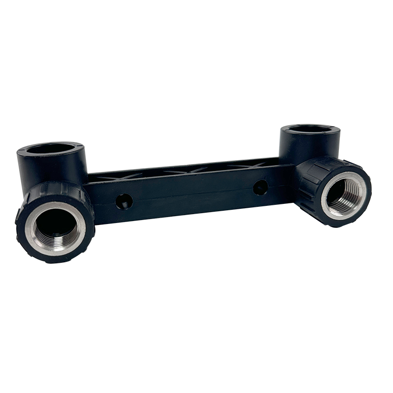 HDPE Wate Plumbing System ISO DIN BS EN ASTM GB black Double Female Thread Elbow with Seat 56