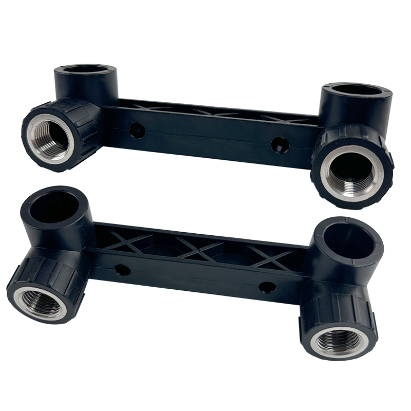 HDPE Wate Plumbing System ISO DIN BS EN ASTM GB black Double Female Thread Elbow with Seat 7