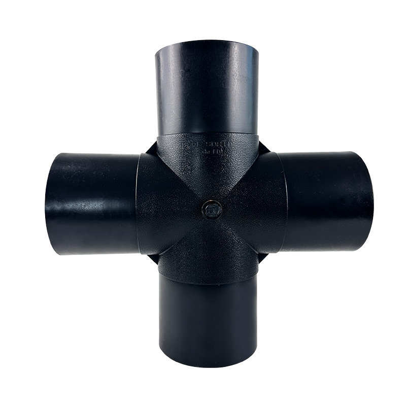 HDPE Water Plumbing System ISO DIN BS-EN ASTM GB black Straight Cross 3