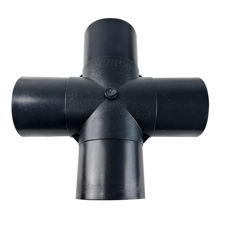 HDPE Water Plumbing System ISO DIN BS-EN ASTM GB black Straight Cross 6