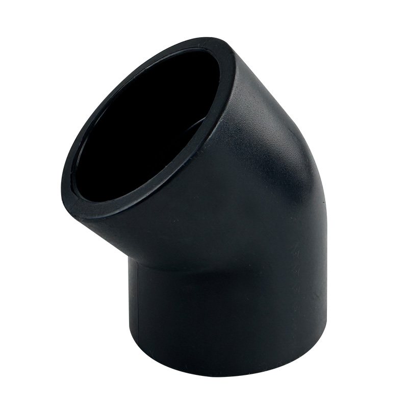 HDPE Water Plumbing System ISO DIN BS EN ASTM GB black 45 Elbow 56