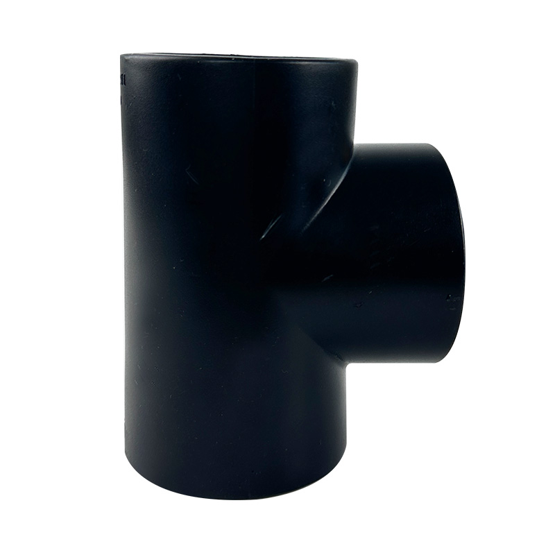 HDPE Water Plumbing System ISO DIN BS EN ASTM GB black 90°Equal Tee 2