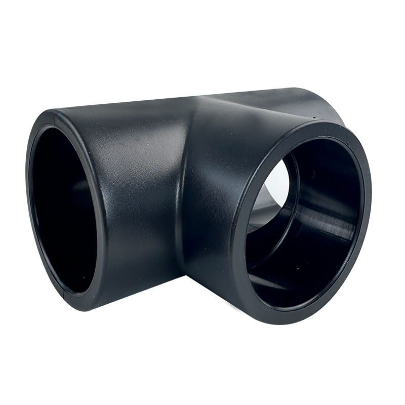 HDPE Water Plumbing System ISO DIN BS EN ASTM GB black 90°Equal Tee 4 2