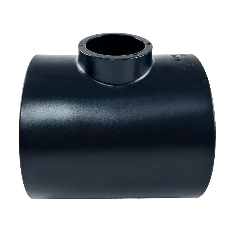 HDPE Water Plumbing System ISO DIN BS EN ASTM GB black 90 Reducing Tee 5