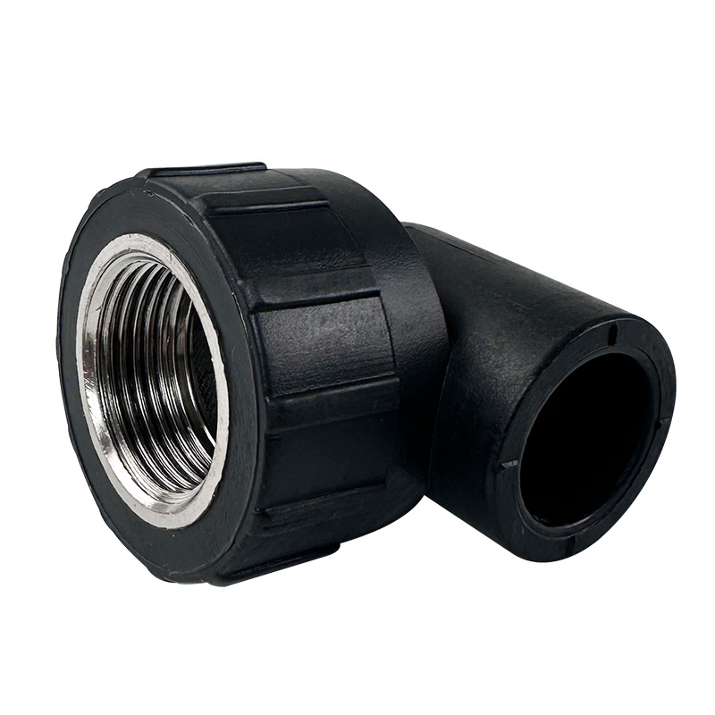 HDPE Water Plumbing System ISO DIN BS EN ASTM GB black Female Elbow (Copper Thread)I 6