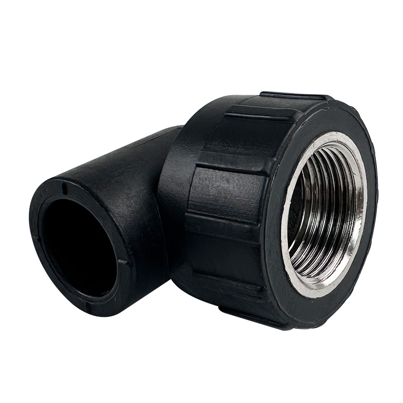HDPE Water Plumbing System ISO DIN BS EN ASTM GB black Female Elbow (Copper Thread)I 8