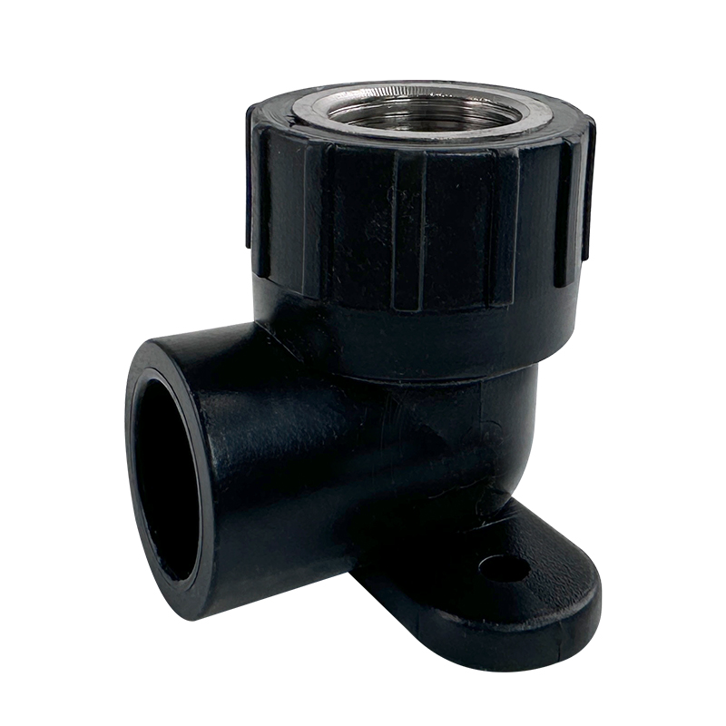 HDPE Water Plumbing System ISO DIN BS EN ASTM GB black Female Thread Elbow With Seat 2