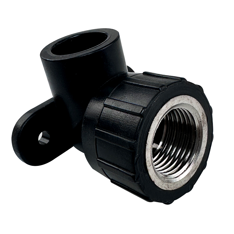HDPE Water Plumbing System ISO DIN BS EN ASTM GB black Female Thread Elbow With Seat 6