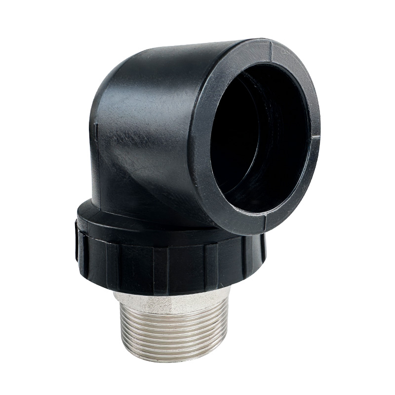HDPE Water Plumbing System ISO DIN BS EN ASTM GB black Male Elbow (Copper Thread)II 3