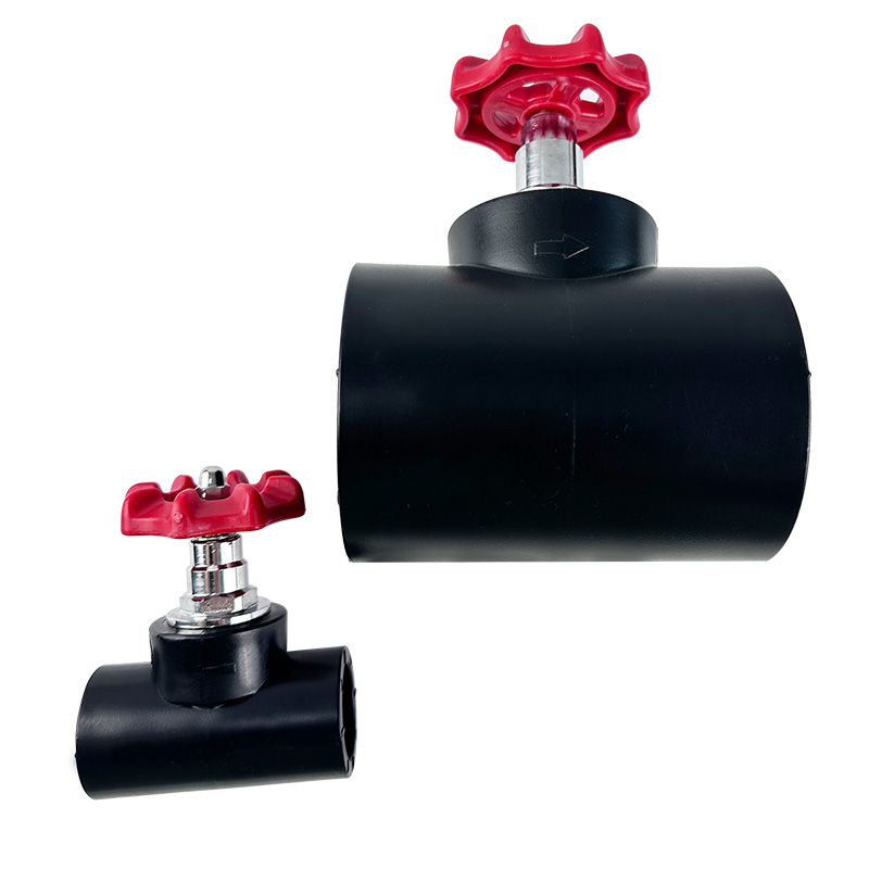 HDPE Water Plumbing System ISO DIN BS EN ASTM GB black Stop Valve 6