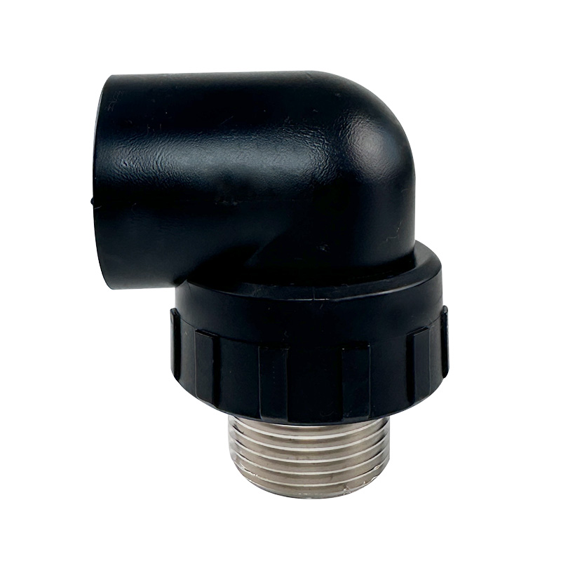 HDPE Water Plumbing System ISO  DIN BS EN ASTM GB black Male Elbow (Copper Thread)I 7