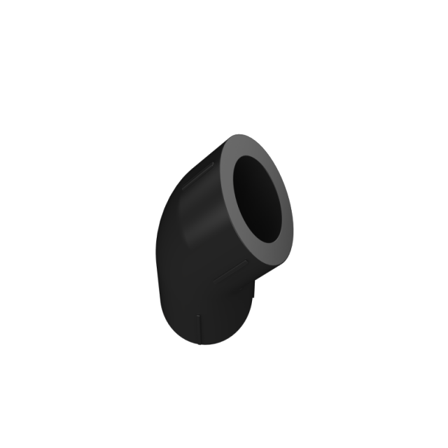 HDPE Water Plumbing and fitting System ISO DIN BS-EN ASTM GB black hdpe 45° elbow