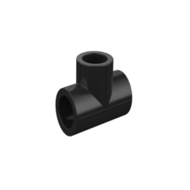 HDPE Water Plumbing and fitting System ISO DIN BS-EN ASTM GB black hdpe 90° equal tee