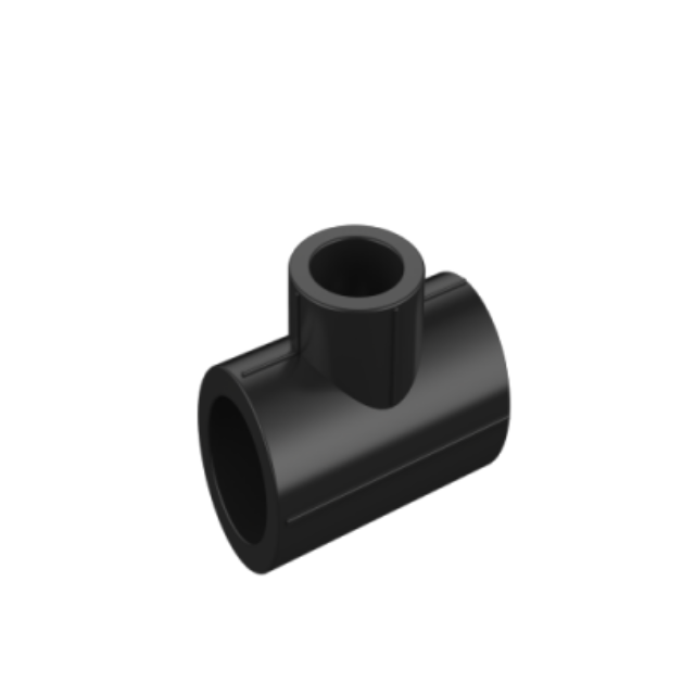HDPE Water Plumbing and fitting System ISO DIN BS-EN ASTM GB black hdpe  90° reducing tee