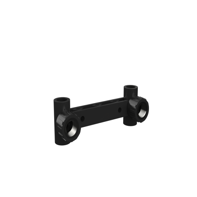 HDPE Water Plumbing and fitting System ISO DIN BS-EN ASTM GB black hdpe double female thread tee with seat