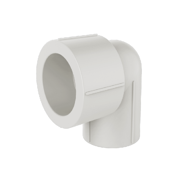 PPR Conventional Domestic Water pipe and fitting white gb iso 90° reduced elbow