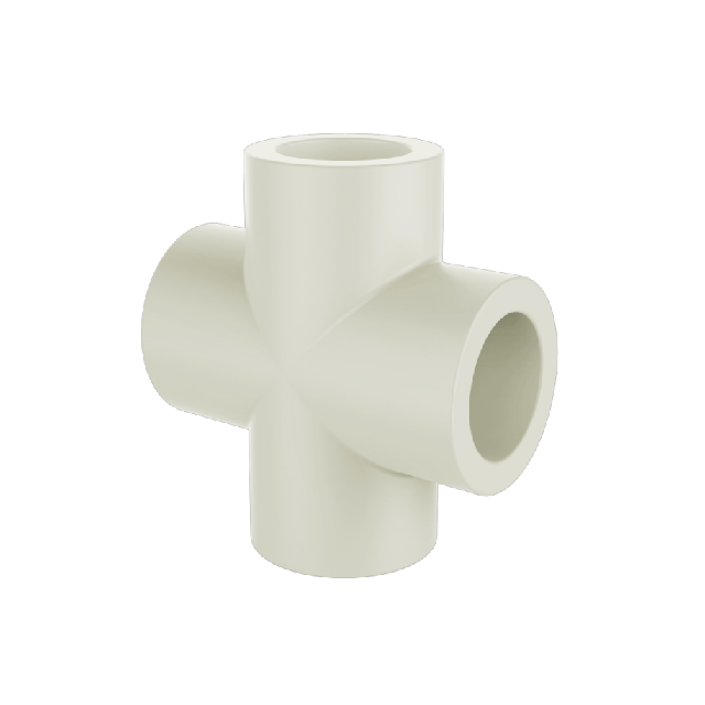 PPR Conventional Domestic Water pipe and fitting white gb iso COUPLING straight cross