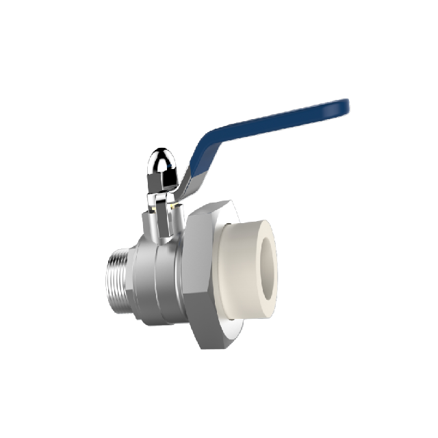 PPR Conventional Domestic Water pipe and fitting white gb iso Male Thread Ball Valve