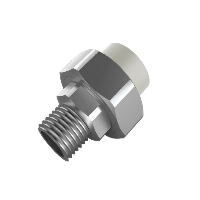 PPR Conventional Domestic Water pipe and fitting white gb iso Male Thread Union
