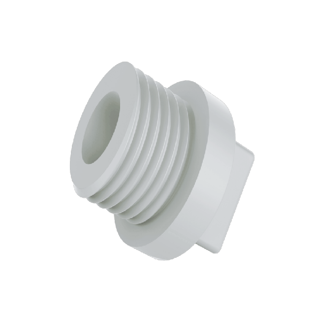 PPR Conventional Domestic Water pipe and fitting white gb iso  Male thread plug