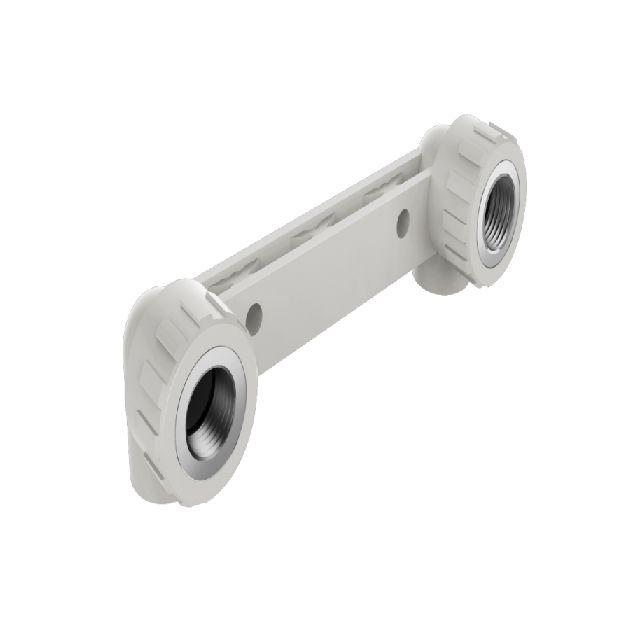 PPR Conventional Domestic Water pipe and fitting white gb iso double Thread Elbow Seat