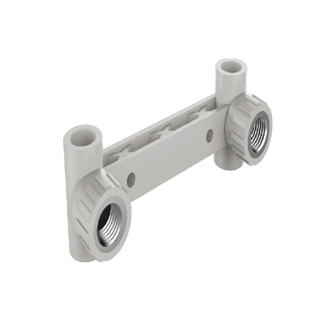 PPR Conventional Domestic Water pipe and fitting white gb iso double Thread Tee Seat
