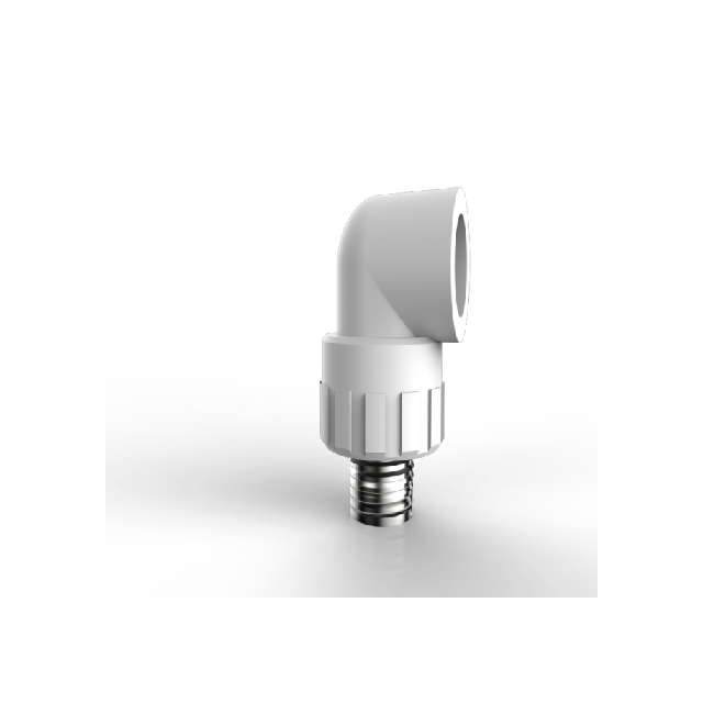 PPR Conventional Domestic Water pipe and fitting white gb iso male elbow copper thread