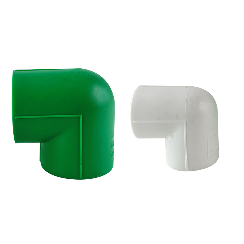 PPR WATER PIPE AND FITTING ISO DIN GB ASTM GREEN WHITE PPR 90° ELBOW(WHITE) 11