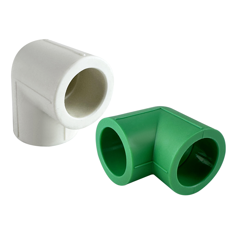 PPR WATER PIPE AND FITTING ISO DIN GB ASTM GREEN WHITE PPR 90° ELBOW(WHITE) 7