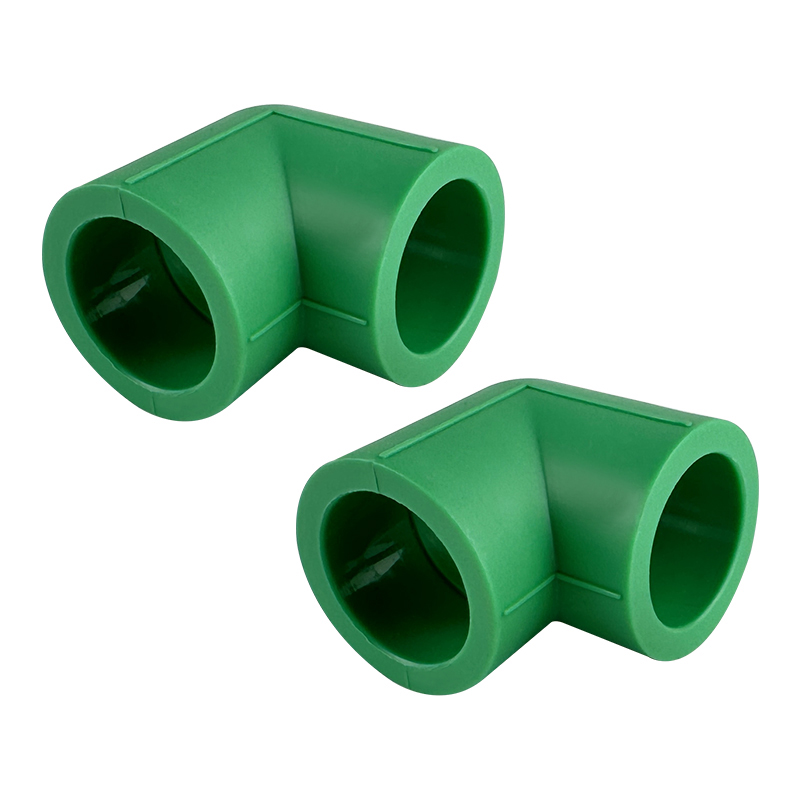 PPR WATER PIPE AND FITTING ISO DIN GB ASTM GREEN WHITE PPR 90° ELBOW(WHITE) 9