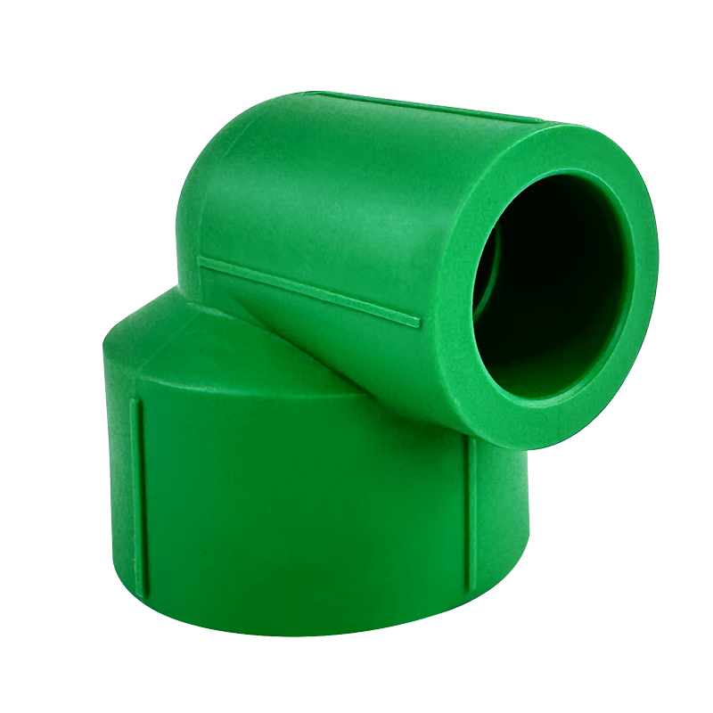 PPR WATER PIPE AND FITTING ISO DIN GB ASTM GREEN WHITE PPR 90° REDUCING ELBOW 2-22