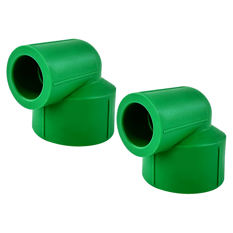 PPR WATER PIPE AND FITTING ISO DIN GB ASTM GREEN WHITE PPR 90° REDUCING ELBOW 5