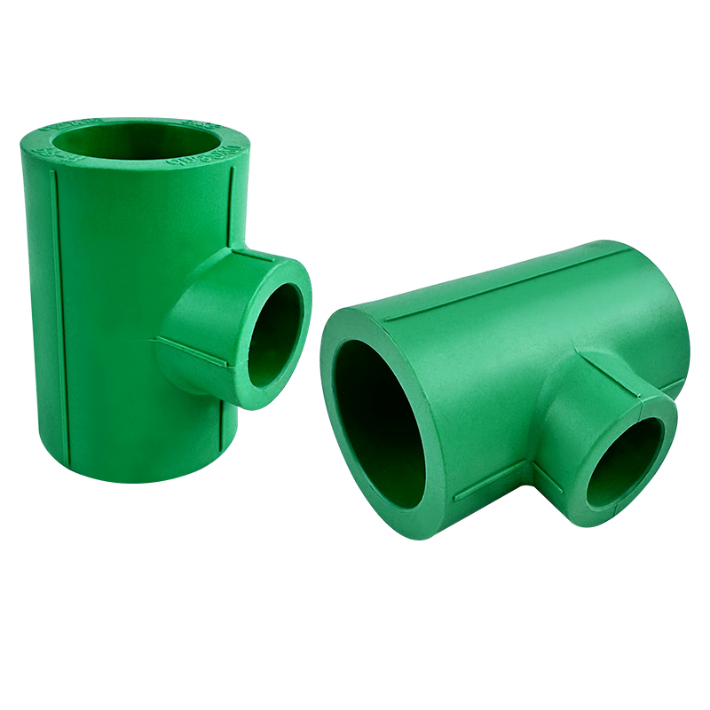 PPR WATER PIPE AND FITTING ISO DIN GB ASTM GREEN WHITE PPR 90° REDUCING TEE 5