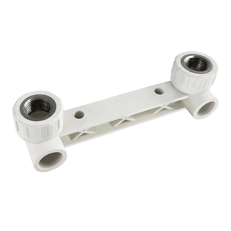 PPR WATER PIPE AND FITTING ISO DIN GB ASTM GREEN WHITE PPR DOUBLE FEMALE THREAD TEE WITH SEAT 756