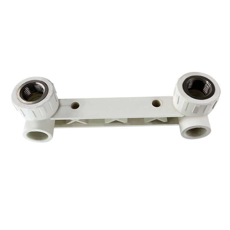 PPR WATER PIPE AND FITTING ISO DIN GB ASTM GREEN WHITE PPR DOUBLE FEMALE THREAD TEE WITH SEAT  7777