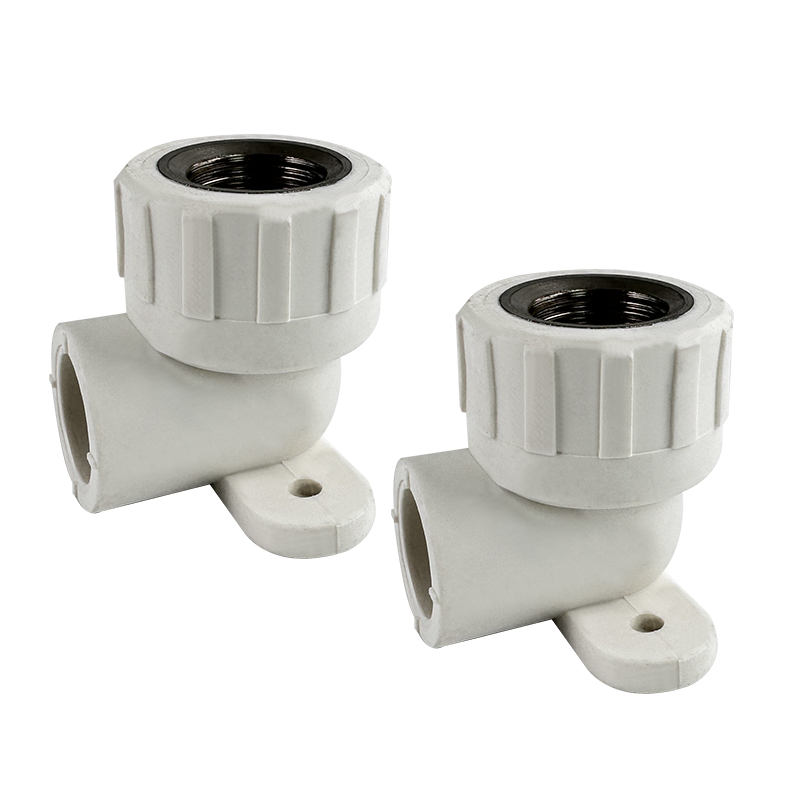 PPR WATER PIPE AND FITTING ISO DIN GB ASTM GREEN WHITE PPR FEMALETHREAD ELBOW WITH SEAT