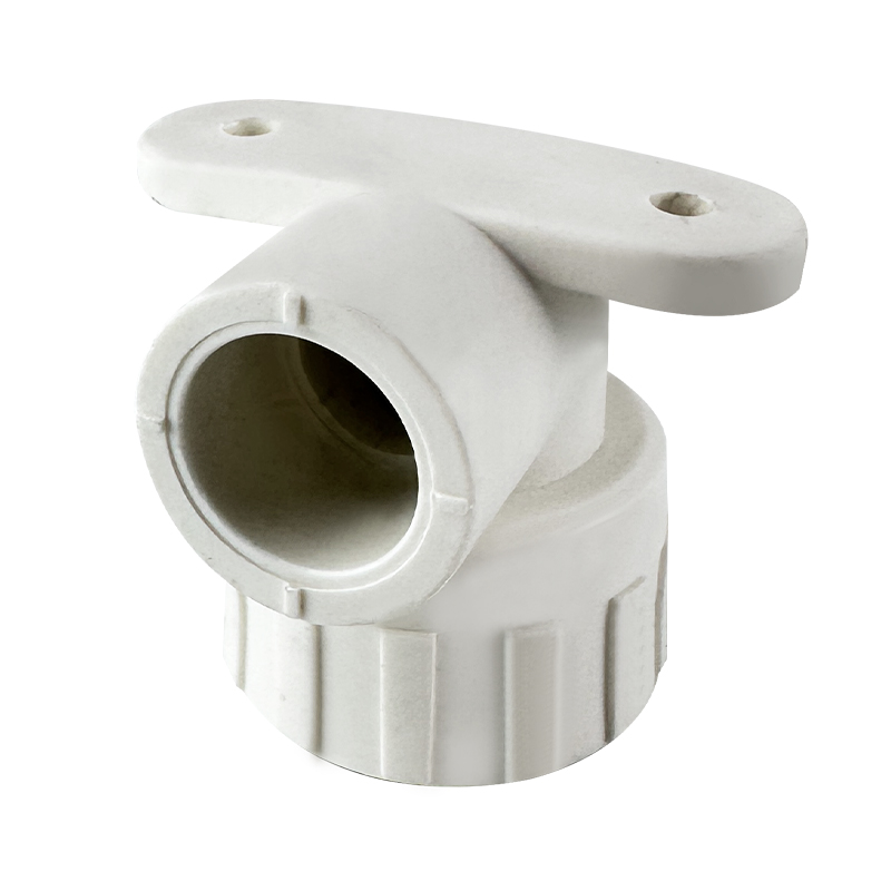 PPR WATER PIPE AND FITTING ISO DIN GB ASTM GREEN WHITE PPR FEMALETHREAD ELBOW WITH SEAT 34