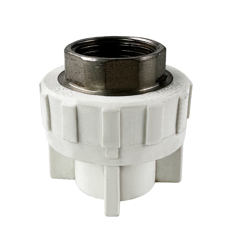 PPR WATER PIPE AND FITTING ISO DIN GB ASTM GREEN WHITE PPR FEMALE COUPLING COPPER THREAD  435