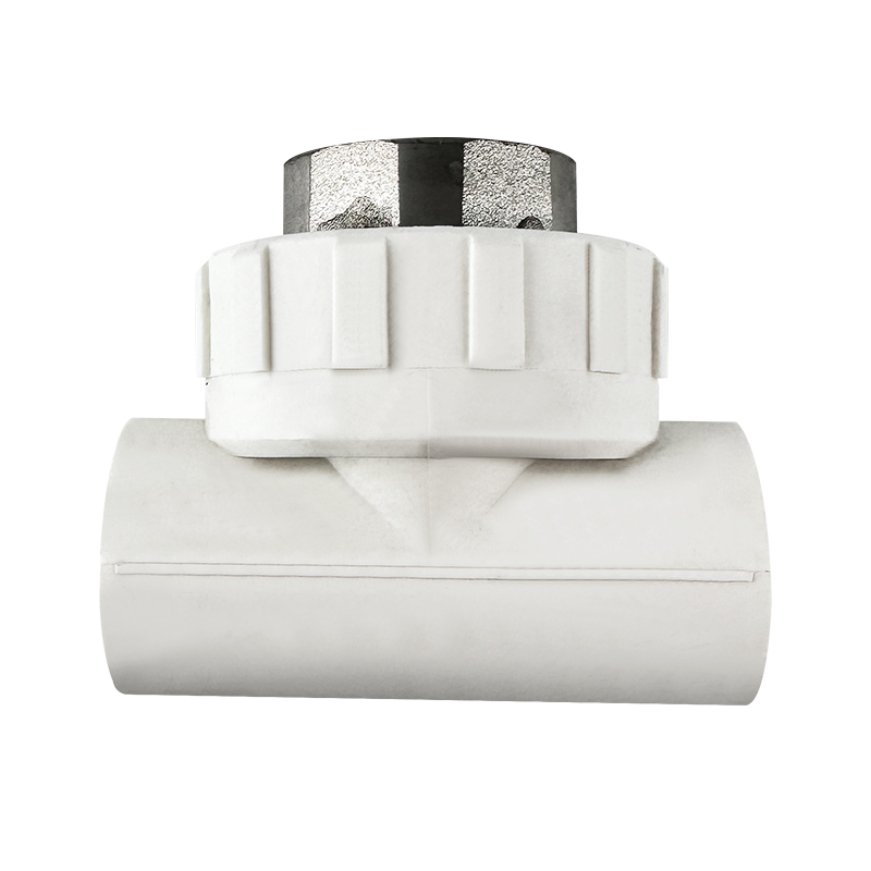 PPR WATER PIPE AND FITTING ISO DIN GB ASTM GREEN WHITE PPR FEMALE TEE COPPER THREAD(WHITE)I 5