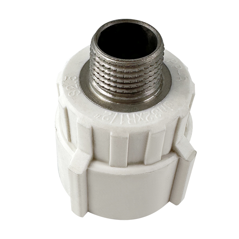 PPR WATER PIPE AND FITTING ISO DIN GB ASTM GREEN WHITE PPR MALE COUPLING COPPERTHREAD (WHITE) 6 (4)